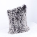 2018 Wholesale Fancy Mongolian Lamb Fur Throw Pillow